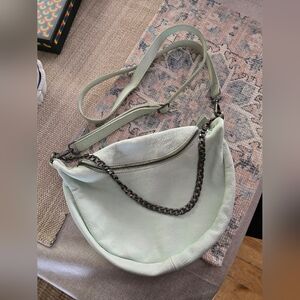 Free People Genuine Leather Purse With Chain